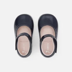 Jacadi Charles IX bébé fille en cuir verni - marine MARINE JACADI New