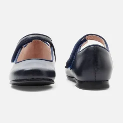Jacadi Charles IX enfant fille en cuir lisse - marine MARINE JACADI Hot