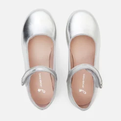 Jacadi Charles IX enfant fille en cuir glacé - ARGENT New