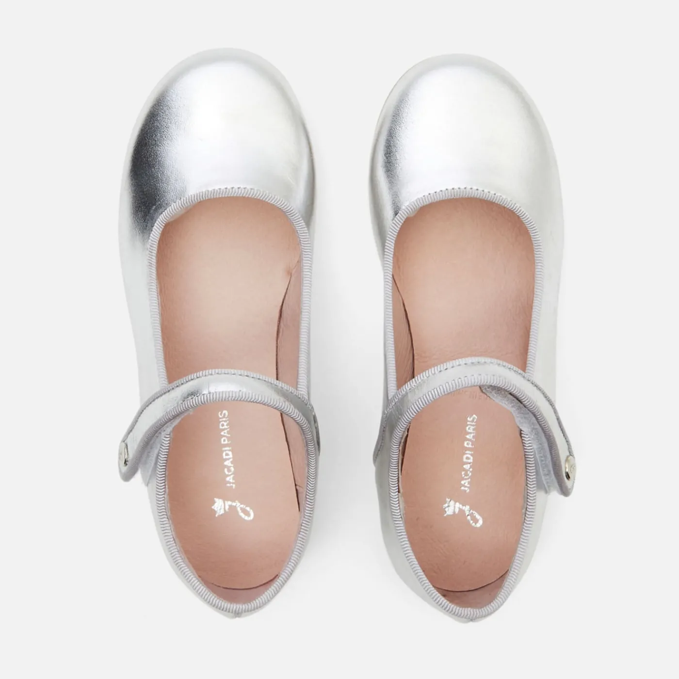 Jacadi Charles IX enfant fille en cuir glacé - ARGENT New