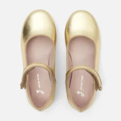 Jacadi Charles IX enfant fille en cuir glacé - OR JAUNE Outlet
