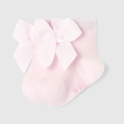 Jacadi Chaussettes bébé fille à nœud - rose pale ROSE PALE JACADI Clearance