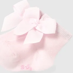 Jacadi Chaussettes bébé fille à nœud - rose pale ROSE PALE JACADI Clearance