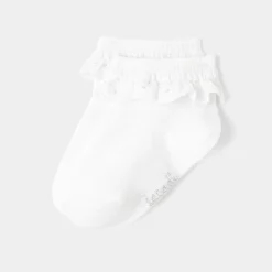 Jacadi Chaussettes bébé volantées - blanc BLANC JACADI
