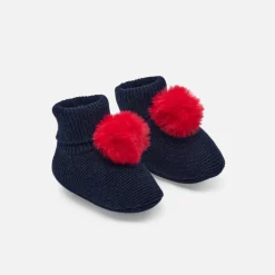 Jacadi Chaussons à pompon bébé fille - marine MARINE JACADI