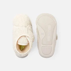Jacadi Chaussons bébé en sherpa - ECRU/BEIGE Outlet