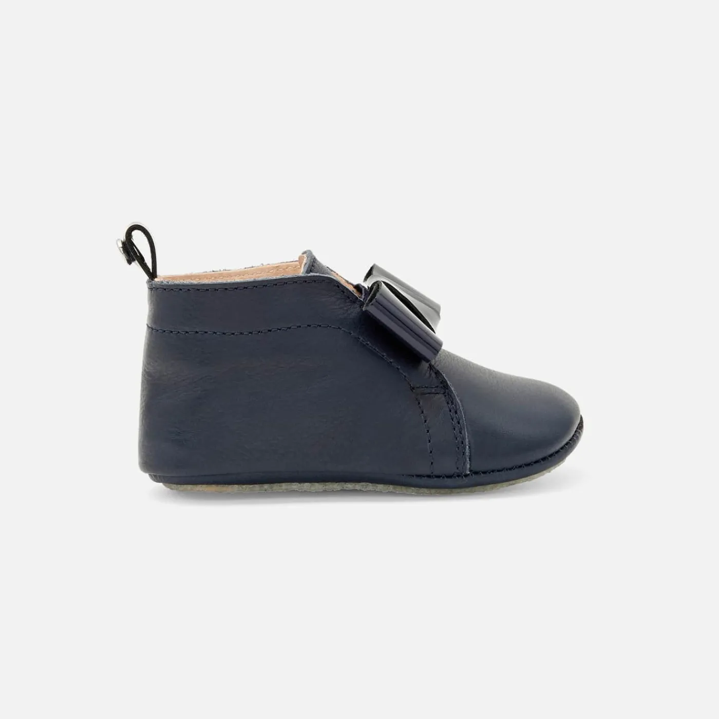 Jacadi Chaussons bébé fille en cuir - marine MARINE JACADI Discount