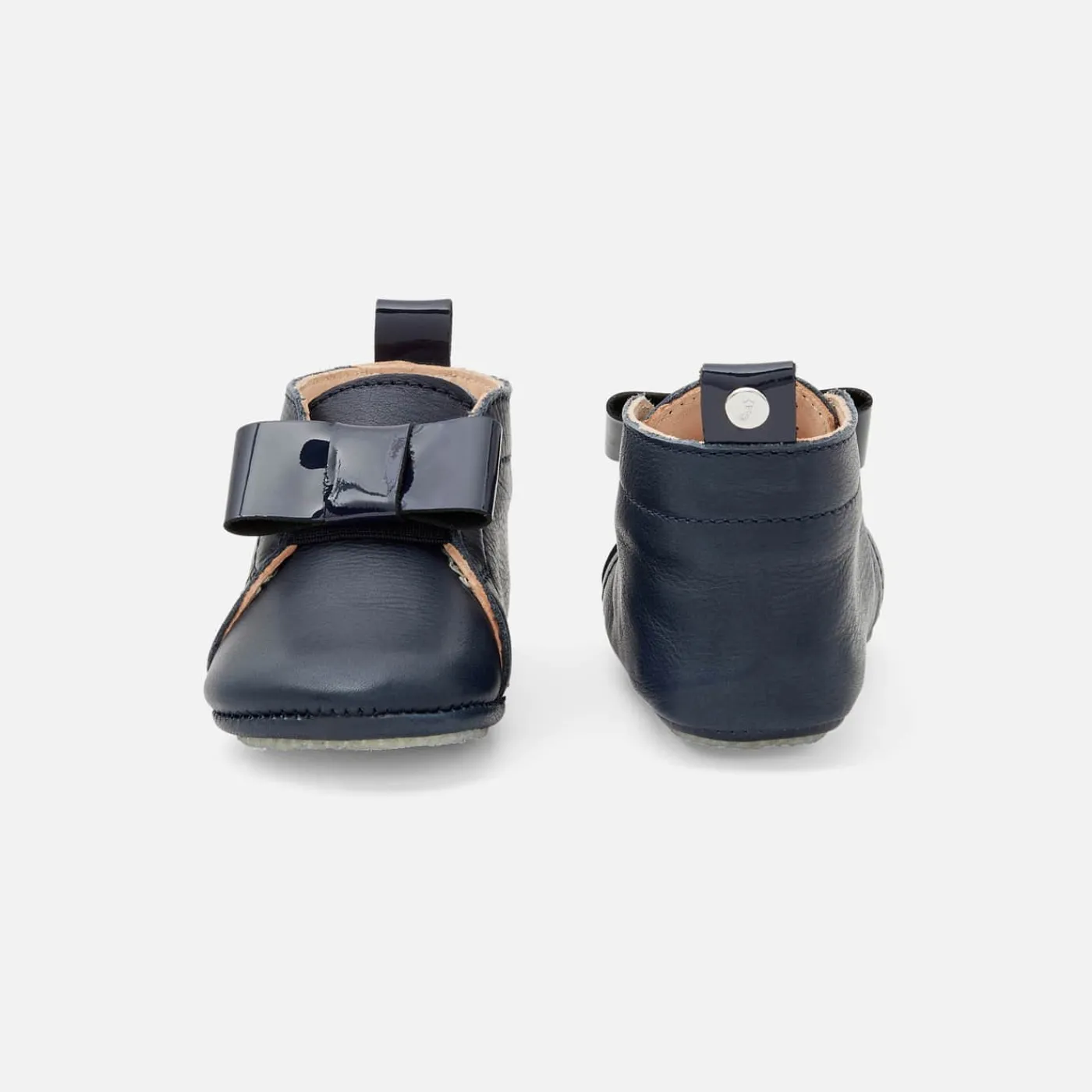 Jacadi Chaussons bébé fille en cuir - marine MARINE JACADI Discount