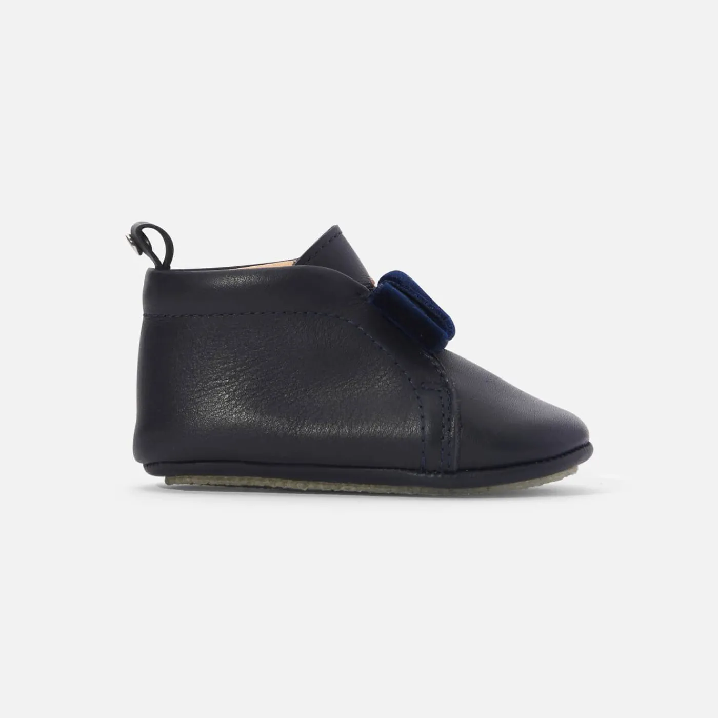 Jacadi Chaussons bébé fille en cuir - marine MARINE JACADI Outlet