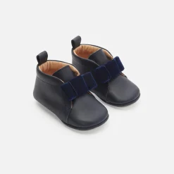 Jacadi Chaussons bébé fille en cuir - marine MARINE JACADI Outlet