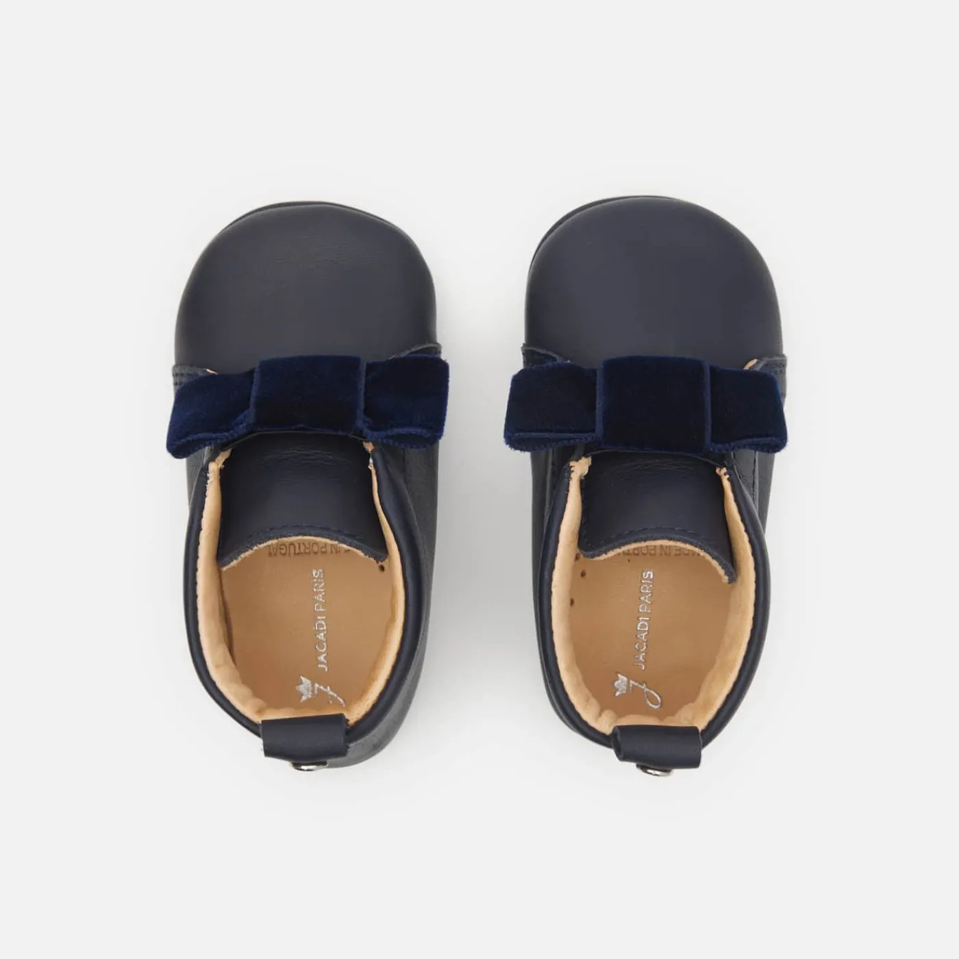 Jacadi Chaussons bébé fille en cuir - marine MARINE JACADI Outlet