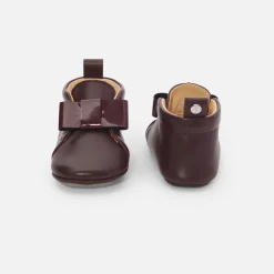 Jacadi Chaussons bébé fille en cuir - BORDEAUX Online