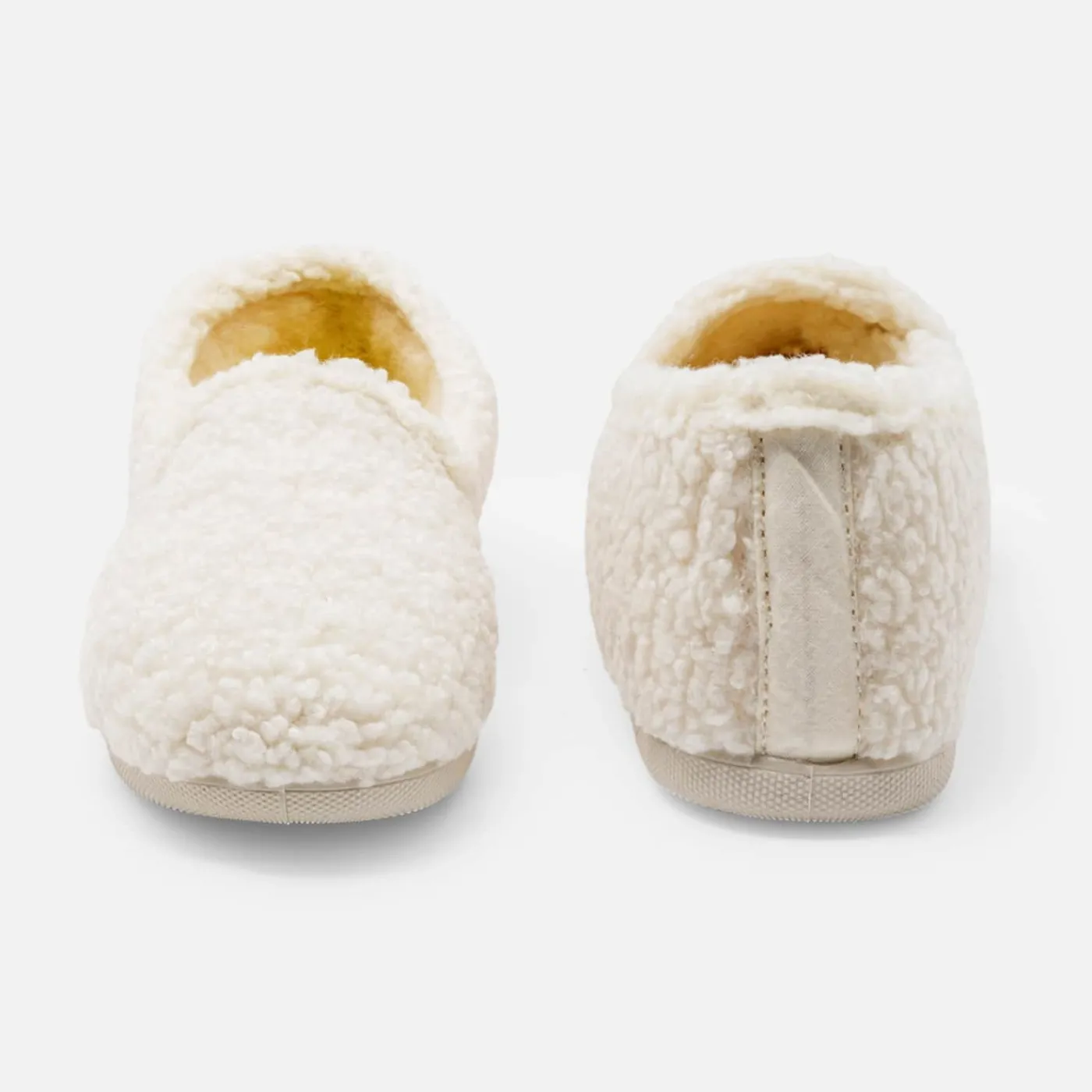 Jacadi Chaussons en sherpa enfant fille - ECRU/BEIGE Best