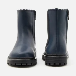 Jacadi Chelsea boots enfant fille en cuir lisse - marine MARINE JACADI Online