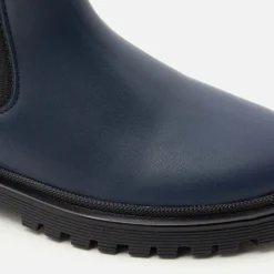 Jacadi Chelsea boots enfant fille en cuir lisse - marine MARINE JACADI Online