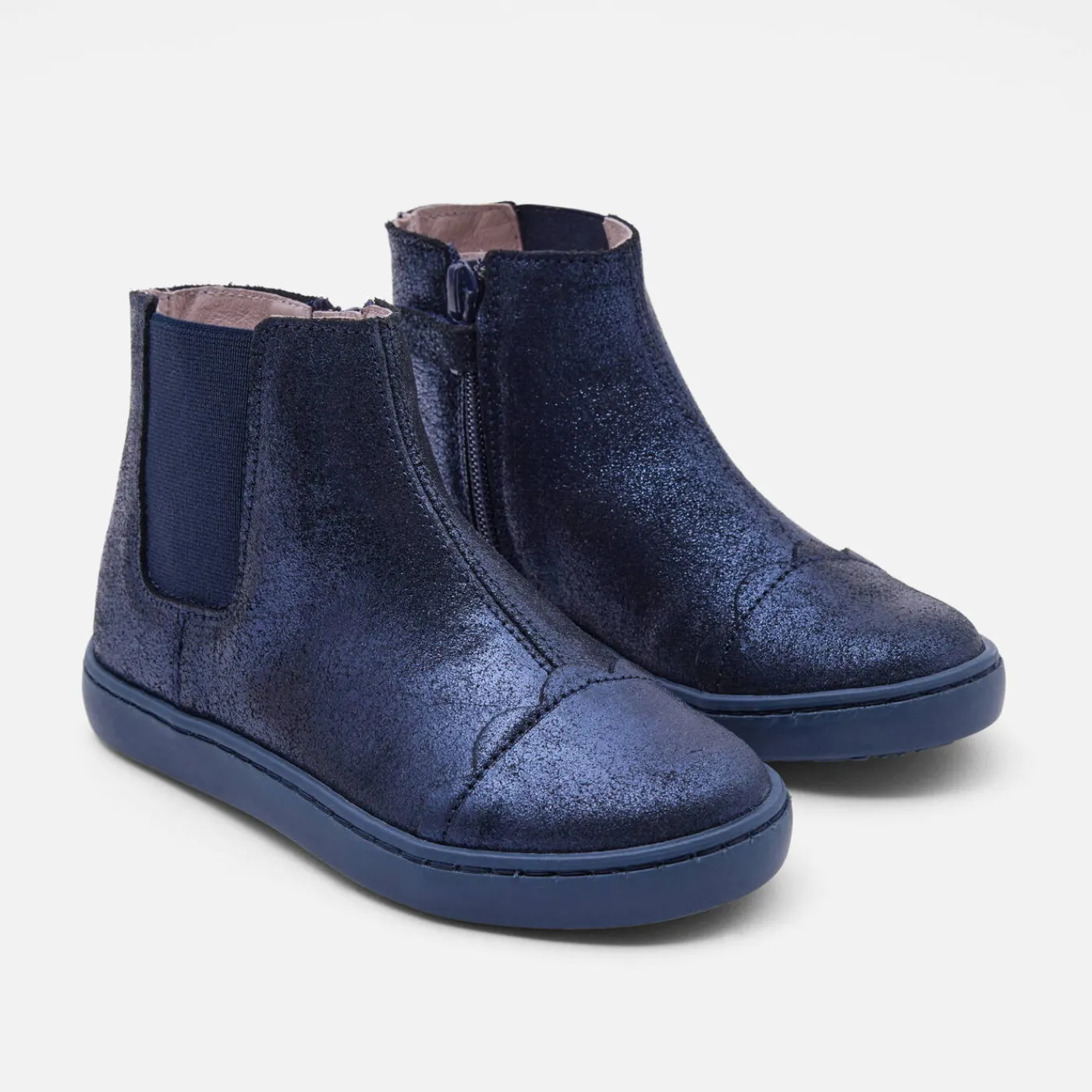 Jacadi Chelsea boots enfant fille - BLEU Discount