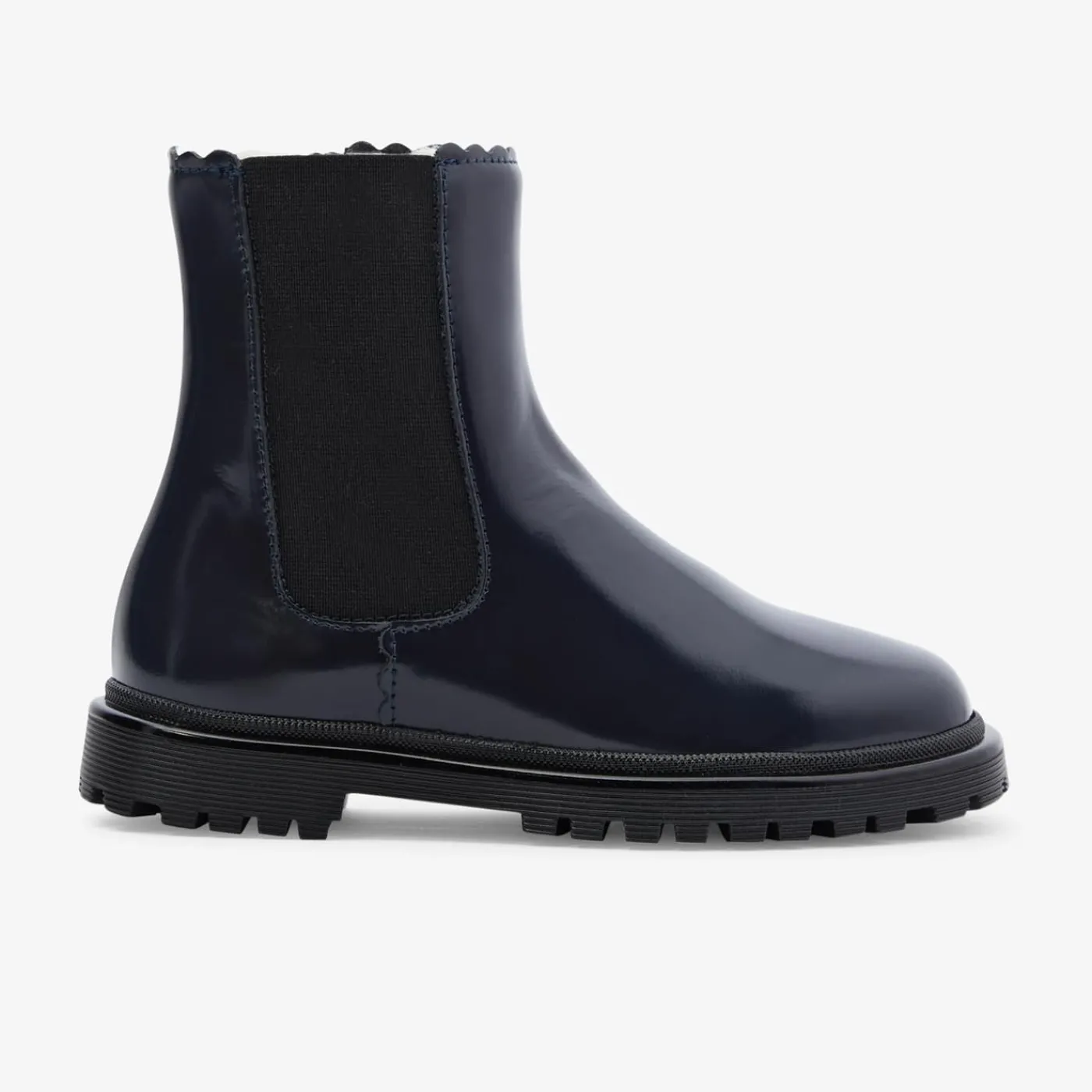 Jacadi Chelsea boots fourrées enfant fille - marine MARINE JACADI Clearance