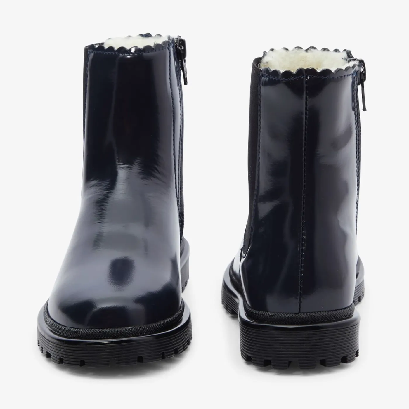 Jacadi Chelsea boots fourrées enfant fille - marine MARINE JACADI Clearance