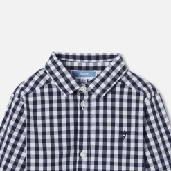 Jacadi Chemise à carreaux bébé garçon - BLANC/MARINE Sale