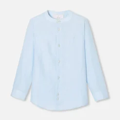 Jacadi Chemise en lin enfant garçon - BLEU TOILE Sale