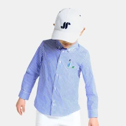 Jacadi Chemise enfant garçon en popeline rayée - BLANC/BLEU Discount