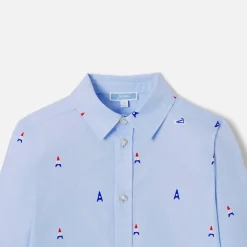Jacadi Chemise enfant garçon motifs parisiens - bleu clair BLEU CLAIR JACADI New