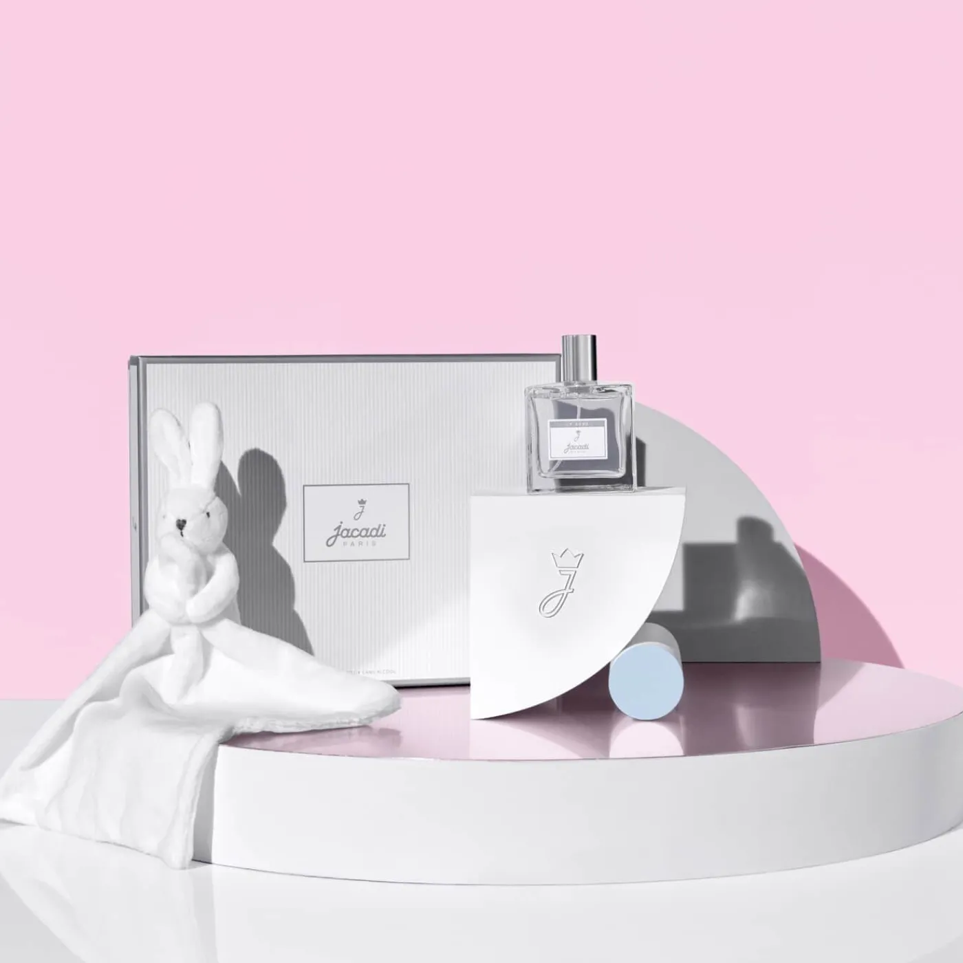 Jacadi Coffret bébé doudou et Eau de senteur 100 ml BLANC/GRIS Sale