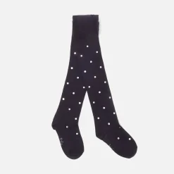 Jacadi Collants à pois en Lurex enfant fille - marine MARINE JACADI Discount