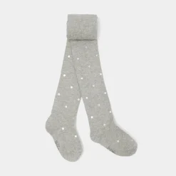 Jacadi Collants à pois en Lurex enfant fille - gris chine clair GRIS CHINE CLAIR JACADI Hot