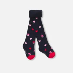 Jacadi Collants bébé fille motif cœur tulipe - lore MARINE/MULTICO Discount