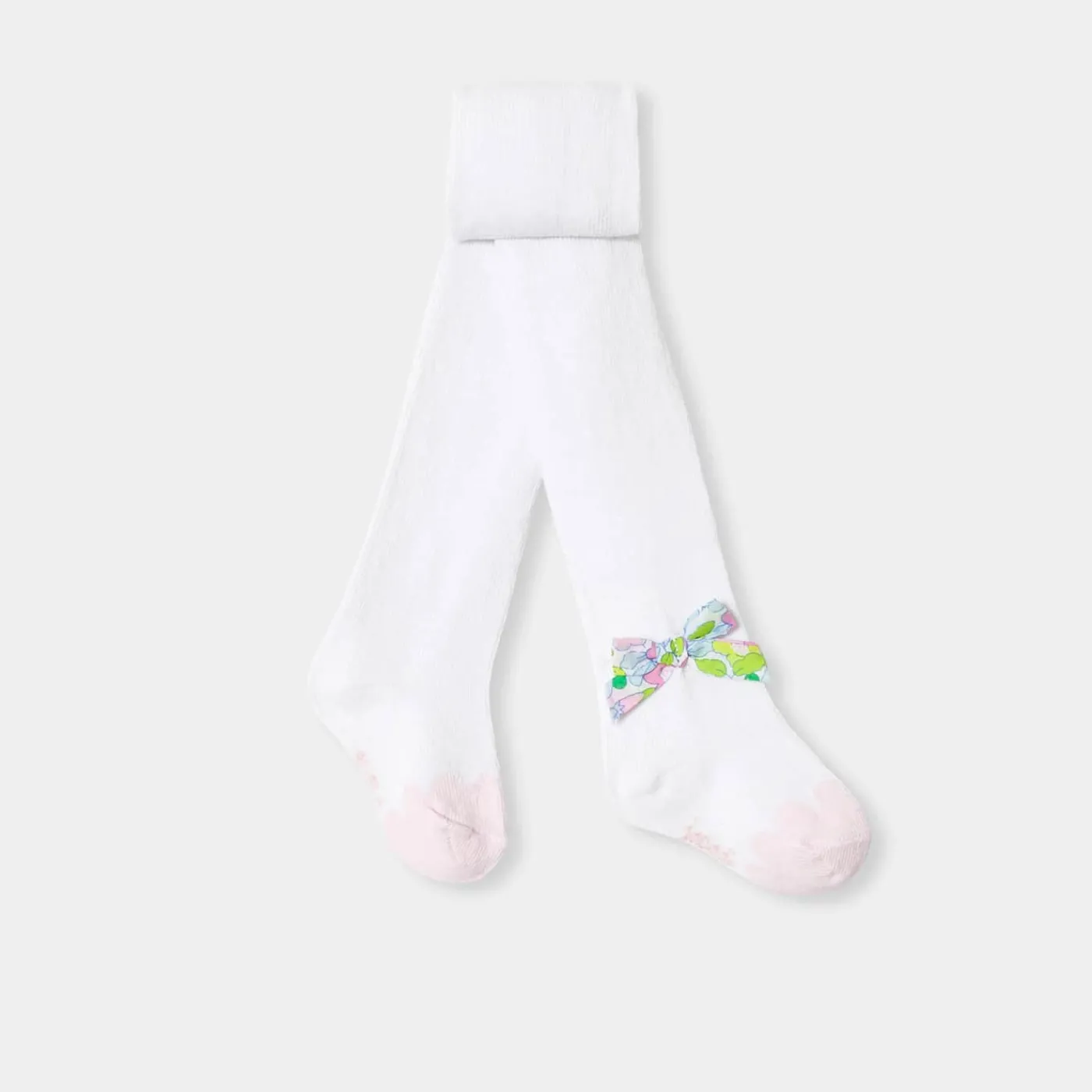 Jacadi Collants bébé fille nœud tissu Liberty - lore BLANC/MULTICO New