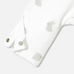 Jacadi Combinaison bébé en jersey ouatiné - BLANC/GRIS New