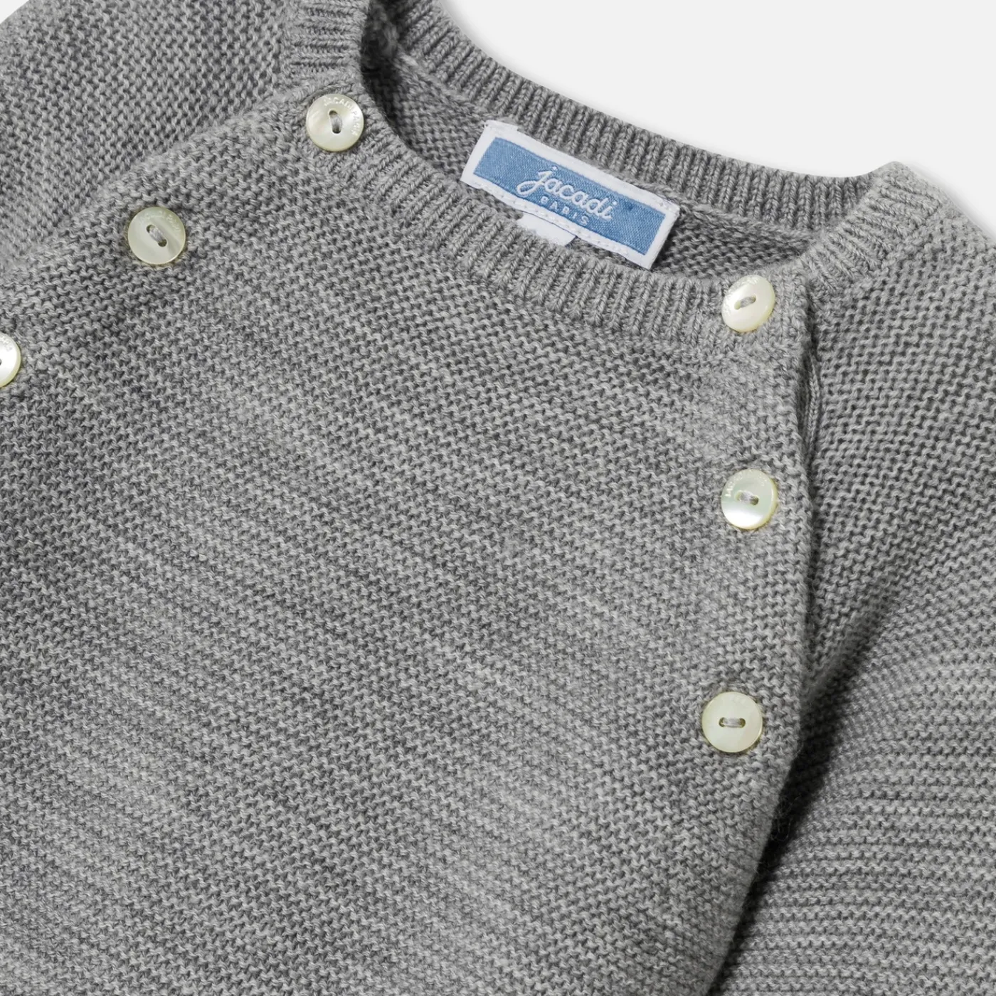 Jacadi Combinaison bébé en laine mérinos - gris chine clair GRIS CHINE CLAIR JACADI Hot