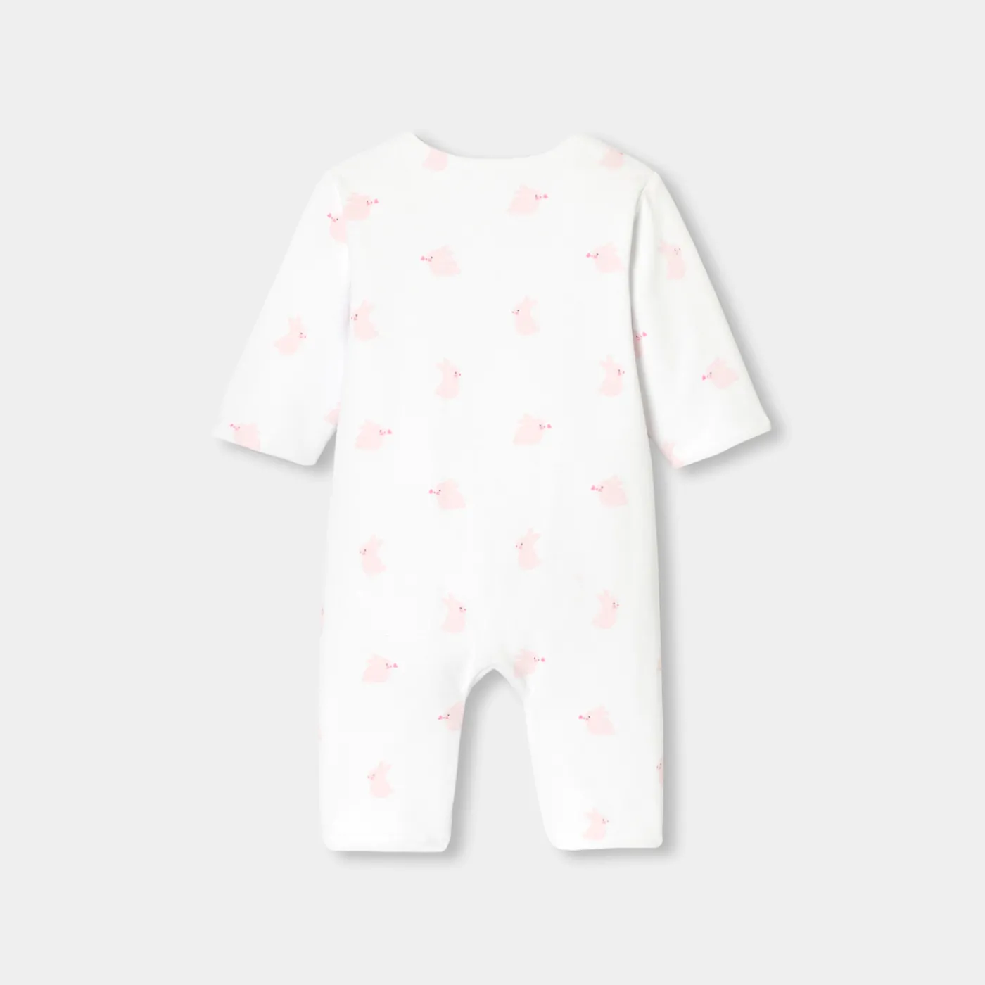 Jacadi Combinaison bébé fille en jersey - BLANC/ROSE Discount