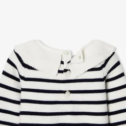Jacadi Combinaison bébé fille en point mousse - MARINE/BLANC Hot