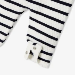 Jacadi Combinaison bébé fille en point mousse - MARINE/BLANC Hot