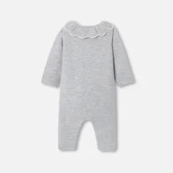 Jacadi Combinaison bébé fille en point mousse - gris chine clair GRIS CHINE CLAIR JACADI Hot