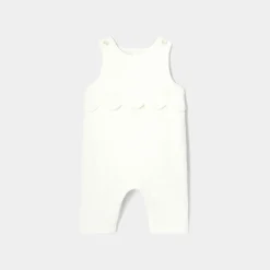 Jacadi Combinaison bébé fille en velours côtelé - blanc doux BLANC DOUX JACADI