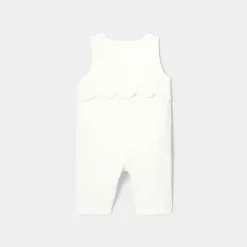 Jacadi Combinaison bébé fille en velours côtelé - blanc doux BLANC DOUX JACADI