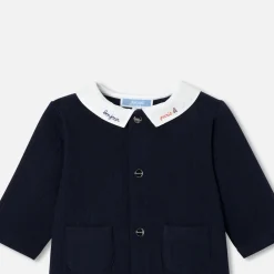 Jacadi Combinaison bébé garçon en jersey quilté - MARINE CLAIR Outlet
