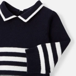Jacadi Combinaison bébé garçon en tricot - lore MARINE/MULTICO Best