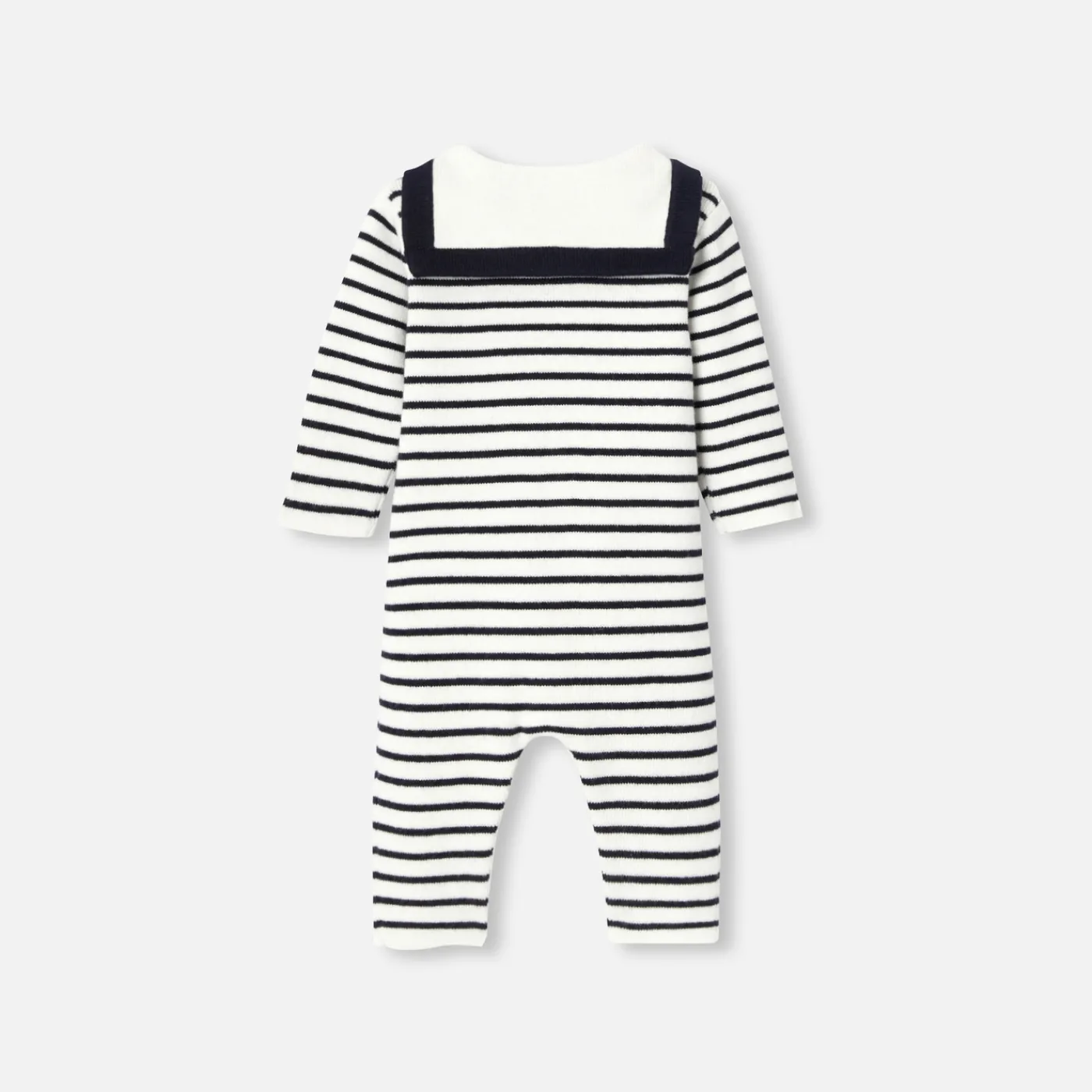 Jacadi Combinaison bébé garçon en tricot - MARINE/BLANC Sale