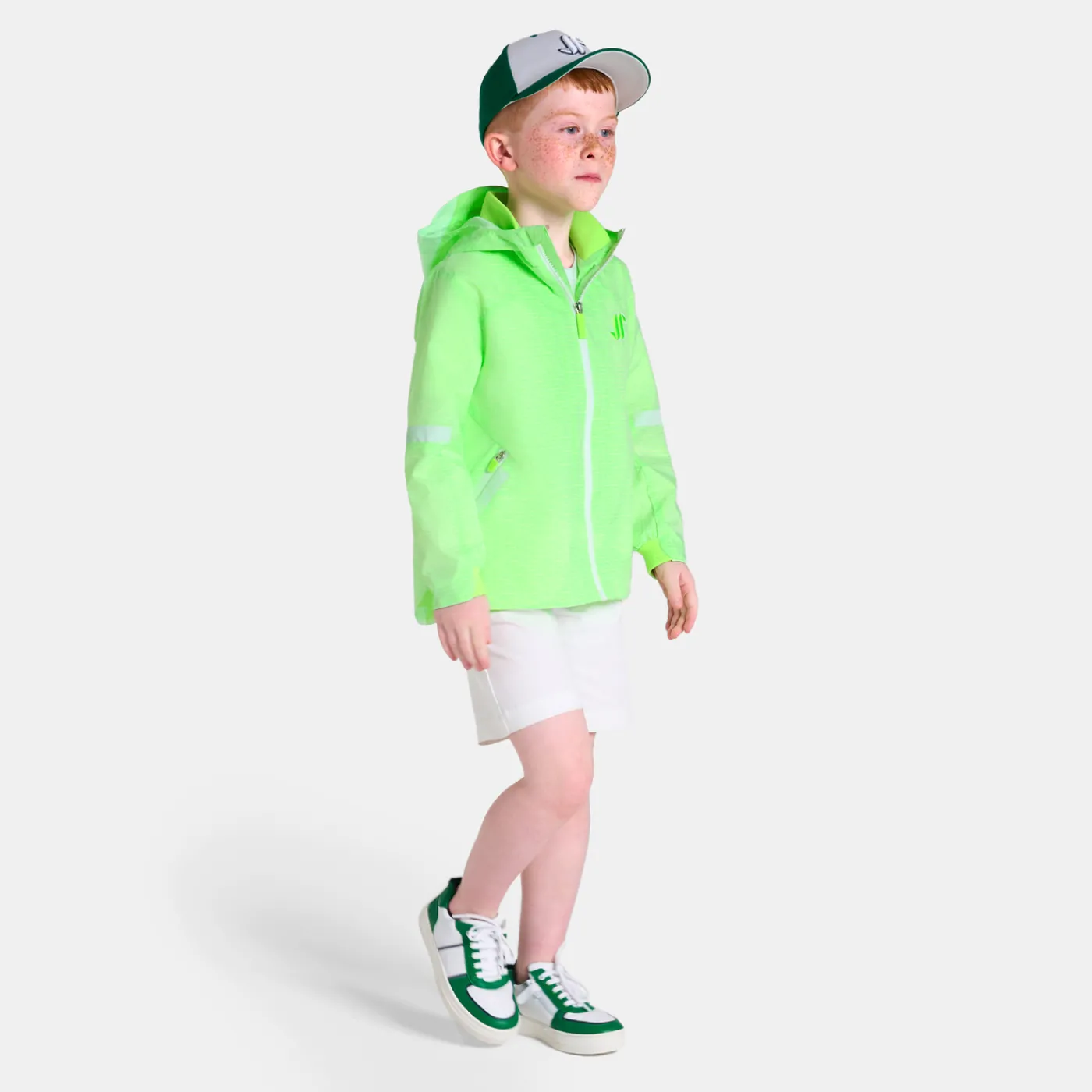 Jacadi Coupe-vent enfant - BLANC/VERT Discount