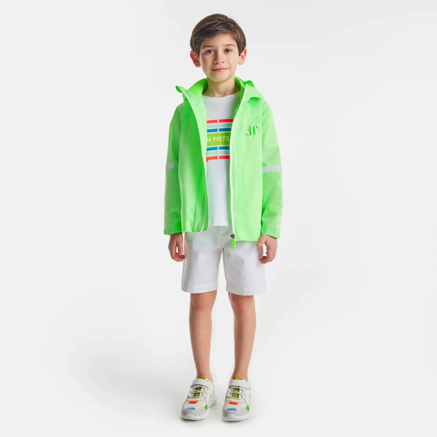 Jacadi Coupe-vent enfant - BLANC/VERT Discount