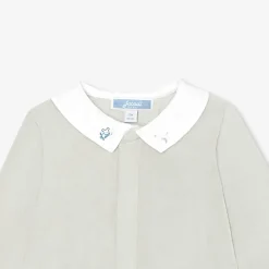 Jacadi Dors-bien bébé en velours - GRIS GIVRE Online