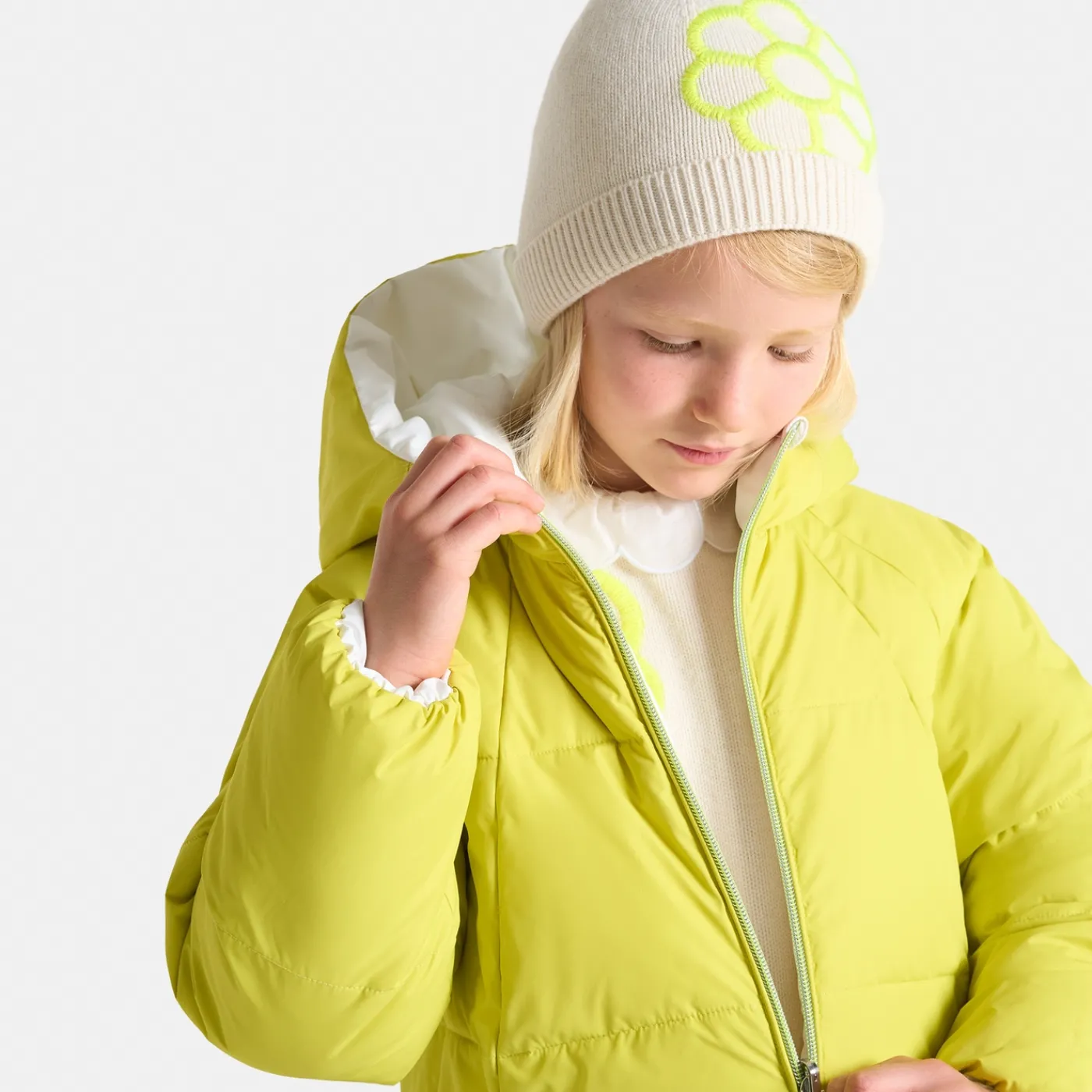 Jacadi Doudoune longue enfant fille - blanc doux BLANC DOUX JACADI Sale