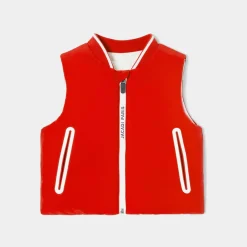 Jacadi Doudoune sans manches bébé garçon - ROUGE/BEIGE