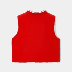 Jacadi Doudoune sans manches bébé garçon - ROUGE/BEIGE