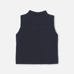 Jacadi Doudoune sans manches bébé garçon - MARINE/VERT Discount