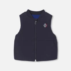 Jacadi Doudoune sans manches bébé garçon - lore MARINE/MULTICO Outlet